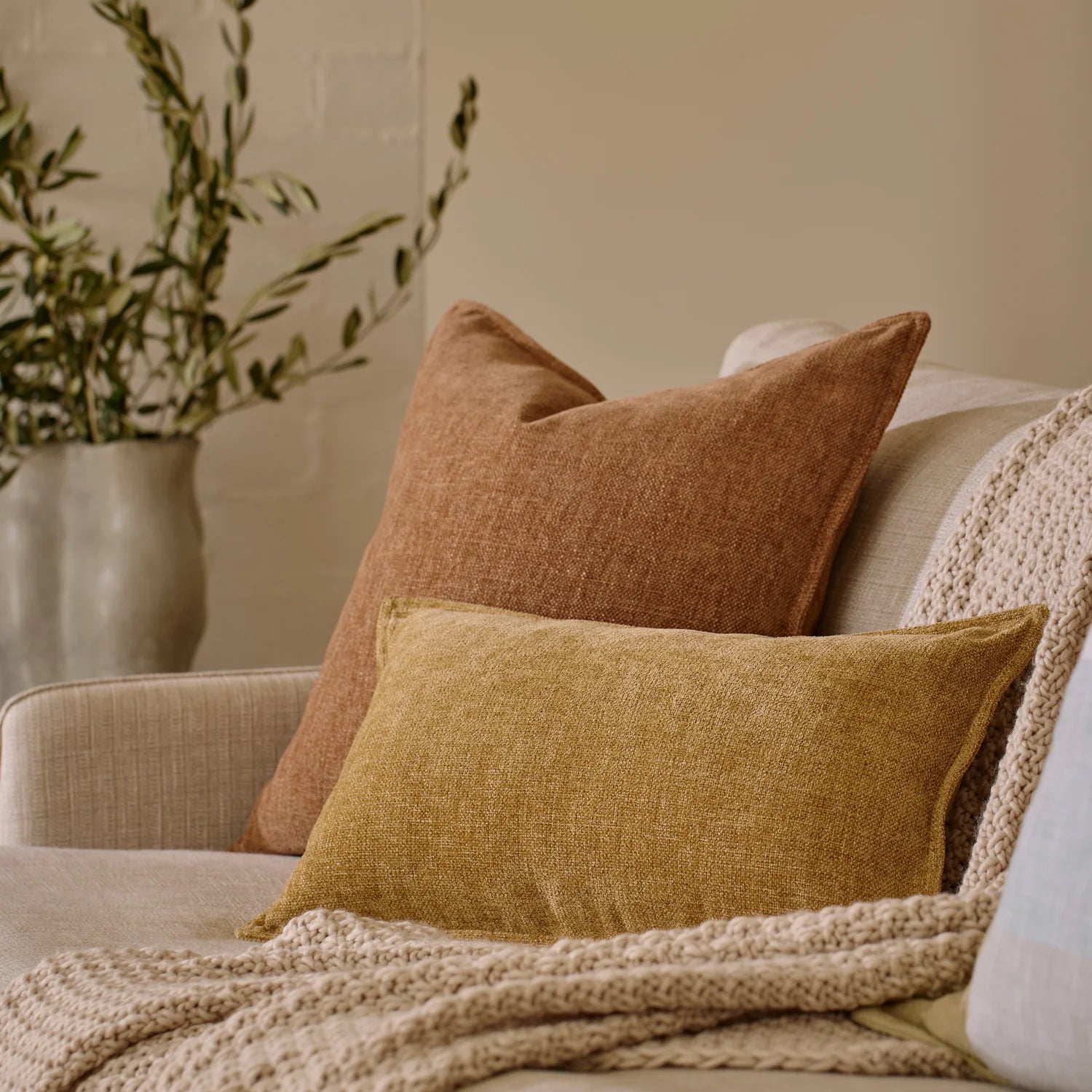 Madras Blake Cushion - Rust - The Tribe - Swan Valley