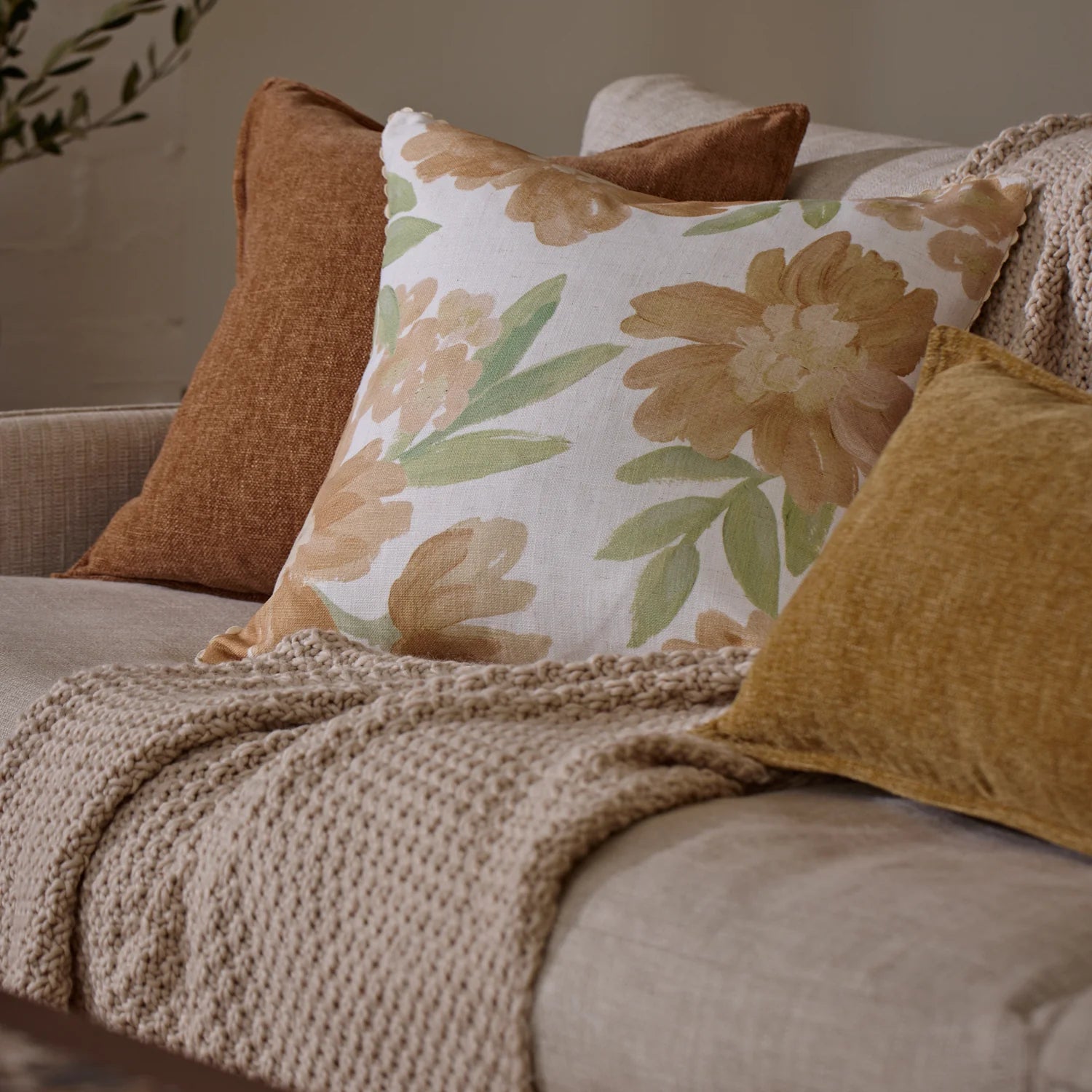 Madras Blake Cushion - Rust - The Tribe - Swan Valley
