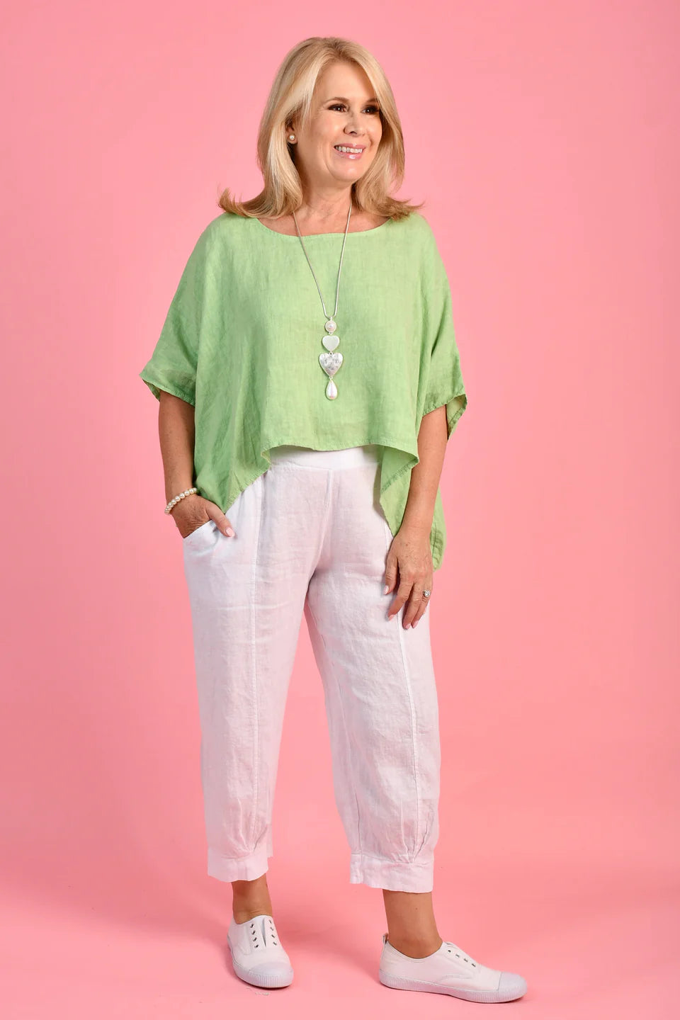 La Sofia Valentina Pant - White - The Tribe - Swan Valley